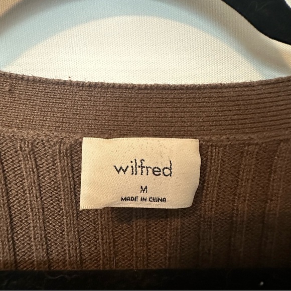 Aritzia Wilfred Manila Cardigan Walnut Brown - Picture 4 of 4